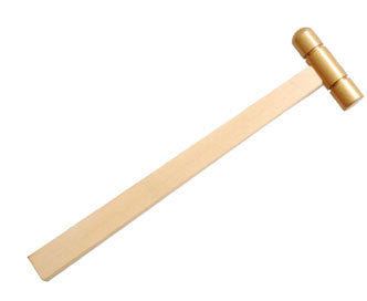 Tiny 2 oz Mini Small Brass Head Soft Jeweler's Miniature Hammer Jewelry Tool - tool