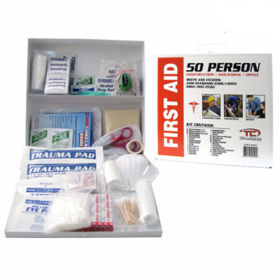 230 Piece Emergency First Aid Cabinet Box Safety Supply Kit FirstAid Osha Wall Set - tool
