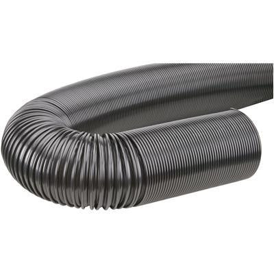 20' 4" Black Dust Collection Hose for Dust Collector - tool