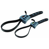2 Piece Adjustable Rubber Strap Wrench - tool