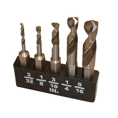 5 Piece Stubby Drill Bits for Angle Drill - tool