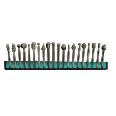 20 Piece Mini High Speed Hss End Burr Bur Grinding Grinder Bit for Dremel Power Tool - tool