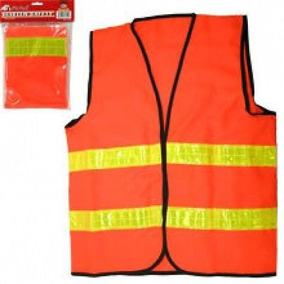 3X Plus Size Neon Orange Reflective Safety Vest - tool