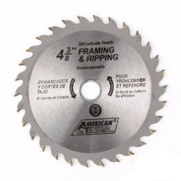 4 3/8" Fine Carbide Tip Tipped Circular Power Saw Blade - tool