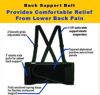 Plus Size Sized Weight Lifters Waist Lifting Safety Work Support Back Brace Belt - tool