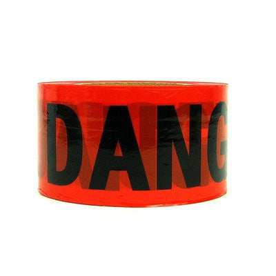 Roll of Red Danger Warning Barricade Tape Barrier Safety - tool