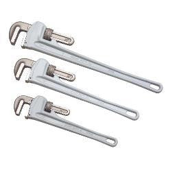 3 Piece Piece 14" 18" 24" Aluminum Handle Pipe Wrench Plumber's Tool Set - tool