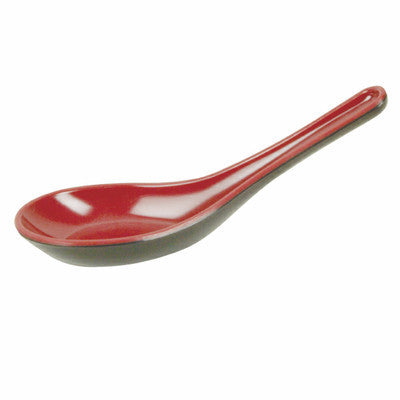 One Dozen 12 Pieces Asian Japanese Melamine Soba Rice Soup Serving Spoon - tool