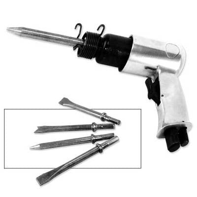 Air Powered Power Impact Chisel Hammer Bit Chiseling Hammering Tool - tool