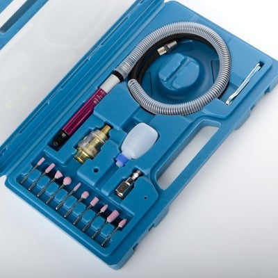 Pneumatic Air Power 1/4" Pencil Type Micro Mini High Spped Die Grinder Tool Kit - tool