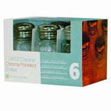 6 Pack Case Glass Salt and Pepper Shaker Restaurant Dispenser Table Bottle Set - tool