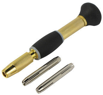 Brass Body Pin Vise Tool Pinvise Vice Mini Miniature Hand Drill Wire Gauge Small - tool