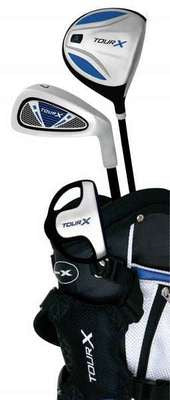 Toddler Size Junior Kids Left Handed Hand Real Golf Clubs Golfing Set Kit Bag - tool