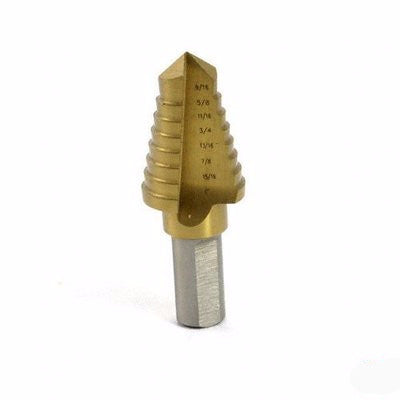 Titanium Steel Step Down Variable Size Sized Steel Drill Bit Unibit Tool Set - tool