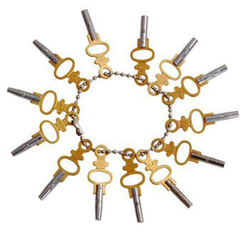 14 Piece Winding Winder Wind Key Tool Set for Old Time Pocket Watch - tool