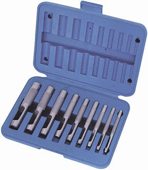 9 Piece Hand Hollow Hole Punch Set Kit for Gasket Leather Punching Steel Die Tool - tool
