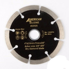 4" Diameter Wet or Dry Circular Diamond Tile Cutting Cut Saw Blade - tool
