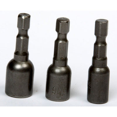 1/4" 5/16" 3/8" Dr Nut Driver Bits for Socket Set Hex Screw - tool