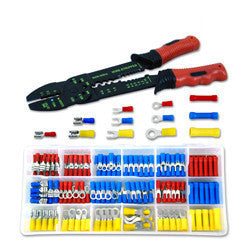 175 Piece Electrical Wire Stripper Crimping Crimper Tool Kit Solderless Terminal - tool