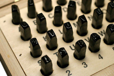 1/8 Metal Alphabet & Number Punch Set - tool