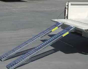 Pair of 1000 LB Steel Truck Metal Loading Ramps Load Planks for ATV Ve