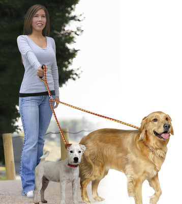 No Tangle Double Dual Twin Two 2 Dog Walking Leash Rope Walker Walk - tool