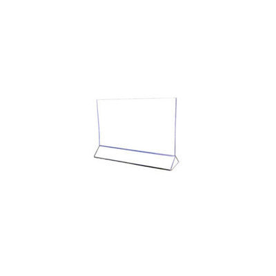 5 1/2" x 3 1/2" Clear Acrylic Plastic Table Business Card Holder Display Stand - tool