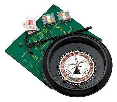 12" Plastic Home Roulette Casino Wheel Game Set Kit with Felt Layout Roulete - tool