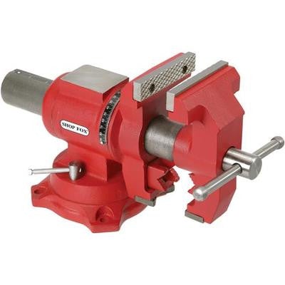 4" Spinning Rotating Cast Iron Steel Pipe Bench Benchtop Top Vise for Workbench - tool