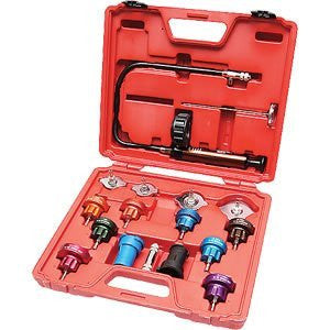 Engine Radiator Cap Pressure Testing Tester Cooling System Kit Pressurizing Tool - tool
