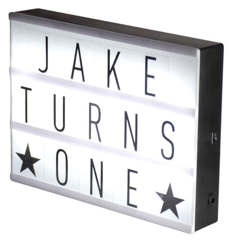 Mini Light Up Interchangeable Letter Sign Box - tool