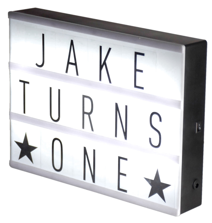 Mini Light Up Interchangeable Letter Sign Box - tool