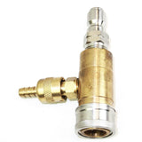 Soap Injector Coupler T Fitting for Pressure Washer Adjustable Valve 3/8" - tool