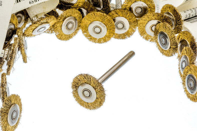 36 PC Brass Wire Wheel Brush 5/8" Diameter - tool