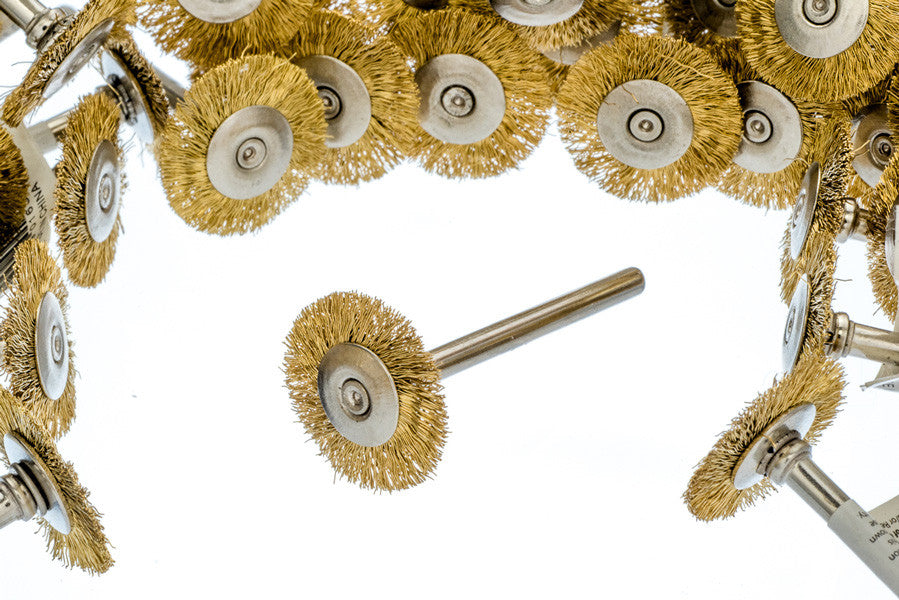 36 PC Brass Wire Wheel Brush 3/4" Diameter - tool