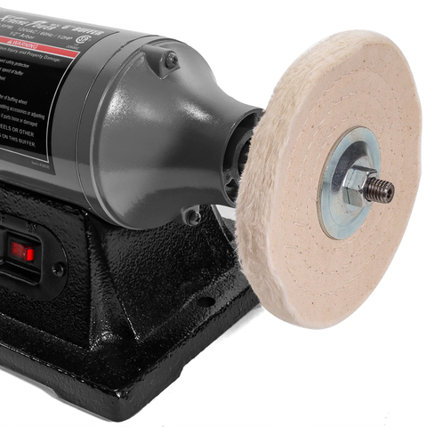 6" Electric Powered Bench Top Polisher Benchtop Buffing 1/2 HP