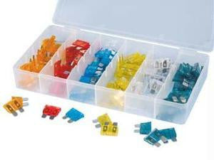 Assorted 120 Piece Pieces Auto Car Replacement Fuse Assortment Kit Fuses - tool