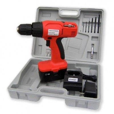 18V 18 Volt Cordless Power Powered Operated Battery Drill Screwdriver Tool Kit - tool