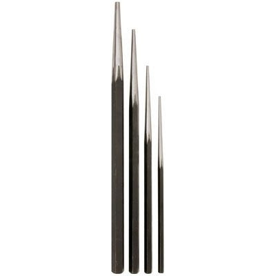 4 Piece Mechanics Hand Metal Steel Long Taper Tapered Alignment Punch Tool Set - tool