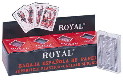 12 Piece Pack Plastic Coated Deck of Spanish Casino Poker Playing Cards - tool