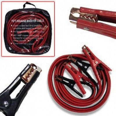 16 Foot Battery Jumper Booster Cable Jump Boost Jumping Wire Set for Auto Car - tool