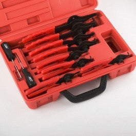 11 Piece Automotive Mechanics Snap Retainer Ring Plier Tool Kit Set Snapring Circup - tool