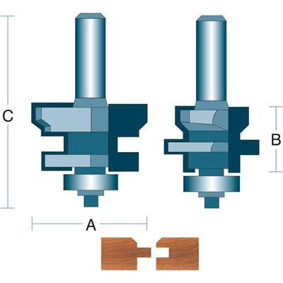 Wood V Groove Grooving Panel Cutter Paneling Flooring Carbide Router Bit Set - tool