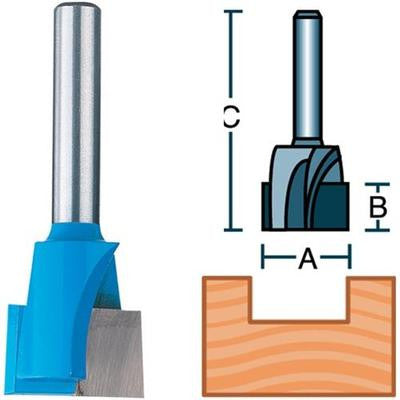 1" Wide Mortising Carbide Tipped Router Bit - tool