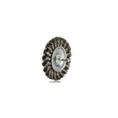 4" Knotted Steel Metal Grinder Brush - tool