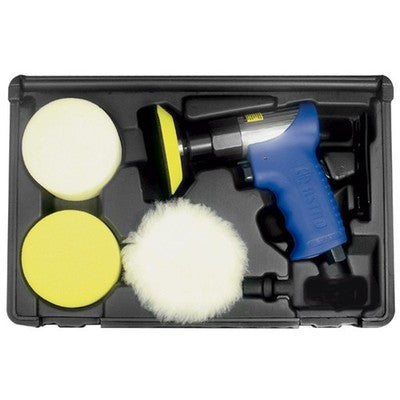 3" Round Mini Air Astro Pneumatic Buffing Buffer Polishing Buff Tool Kit - tool