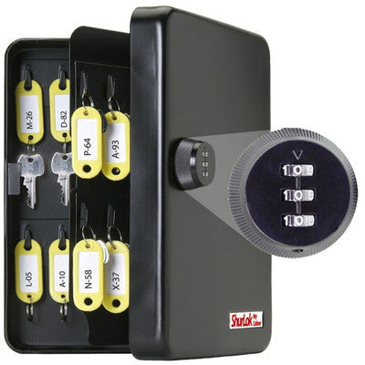 Metal 48 Key Hanging Storage Cabinet Organizer Box Rack Combination Lock Case - tool