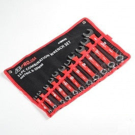 11 Piece Pro Combination Metric Size Wrench Tool Set Combo Soft Grip Tool Kit - tool