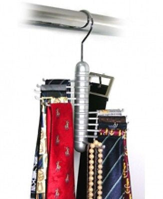 Revolving Belt Storage Closet Organizer Rack for Neck Ties Closet Holder Holding - tool