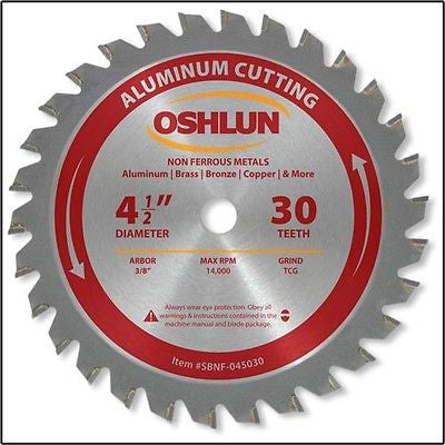 4-1/2" 30T Carbide Tip Aluminum Saw Blade - tool